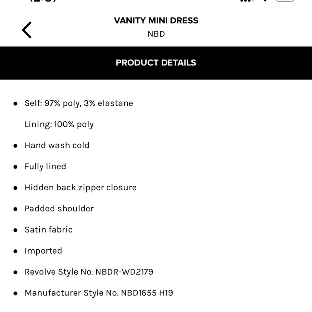 NBD Vanity Mini Dress - Picture 5 of 6